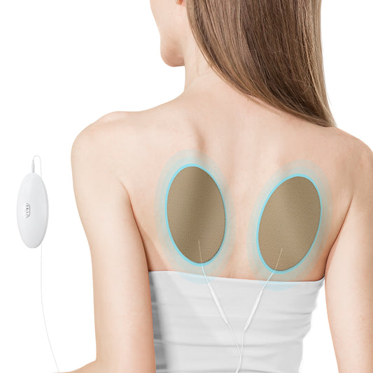 UTOV Micro Current Massager Portable Shoulder Back Neck Massager for Circulation and Pain Relief,30min auto-Off, 1000mhA Rechargeable Battery